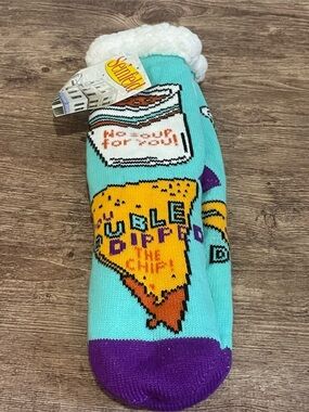 NWT Seinfeld No Soup for you Sherpa Lined Fleece Socks OS